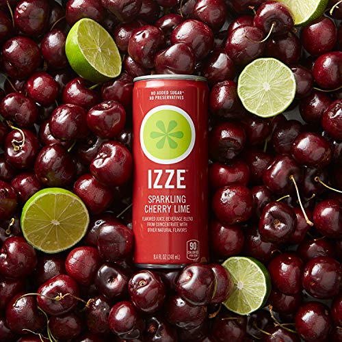 IZZE Cherry Lime Straight Pack 8.4 Ounce 24 Count Cans, 24 Count
