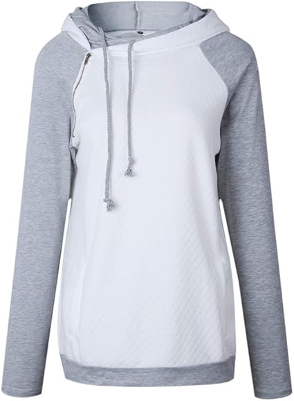 funnel collar hoodie