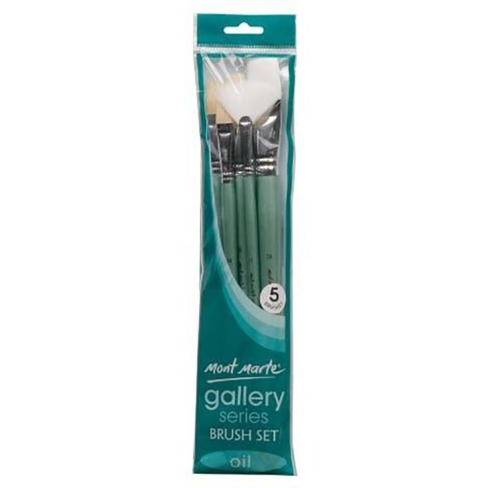 MONT MARTE Gallery Series Brush Set, Synthetic Hair, Standard