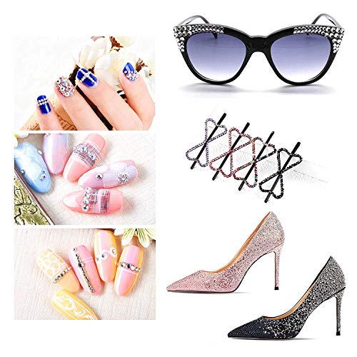 Phogary Self-Adhesive Rhinestone Sticker 3375 Pieces Crystal in 5 Size 15 Colors Bling Craft Jewels Gem Stickers for Crafts, Body, DIY Nails, Festival, Carnival, Makeup