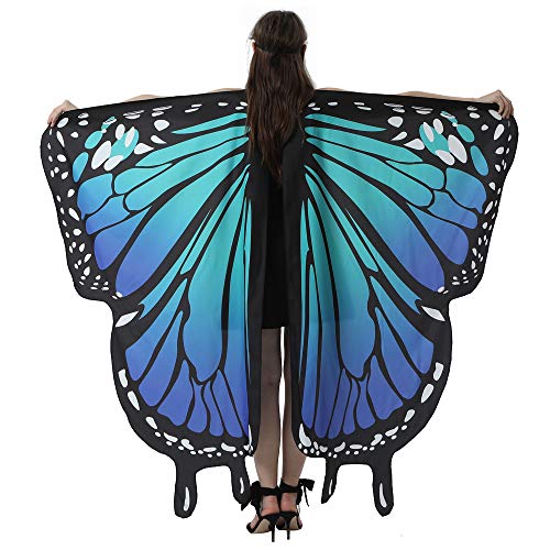 Motiloo Butterfly Wings for Women, Butterfly Shawl Costume Accessory Monarch Butterfly Shawl Cape Halloween Christmas Costume