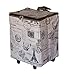 dbest products City Smart Cart, Paris Collapsible Rolling Utility Cart Basket Grocery Shopping Teacher Hobby Craft Art