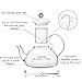 Glass Tea Pot Set - Loose Leaf Tea Pot with Infuser and Lid - Teapot with Strainer - Tea maker 24 oz