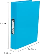 Pukka Pad Brights A4 Ringbinder Files 2-O Ring 40mm Spine 10 Pack Blue view 3