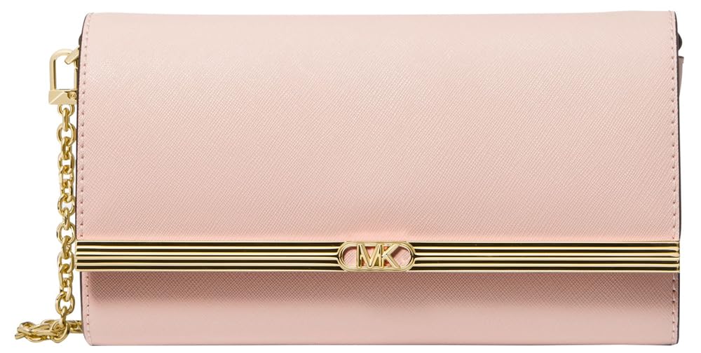 Michael Kors Mona Large East West Clutch, Soft Pink