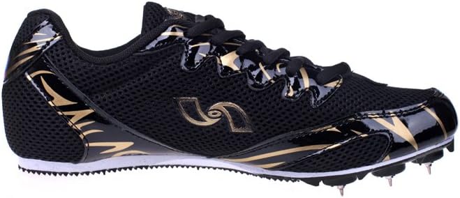 Amazon ランニングシューズ スパイク 小学生陸上シューズ スパイクシューズ 陸上 スパイク 400m 陸上 アップシューズ 陸上 スパイク 短距離 陸上 スパイク ピン 種類 25 5cm ブラック New Health 運動会用品