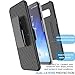 Galaxy S8 Case,Samsung S8 Holster Belt, Tekcoo [Tstraw] Hard Shell [Built-in Kickstand] Locking Belt Swivel Clip Defender Full Body Ultra Slim Cases Cover for Samsung Galaxy S8 (5.8 Inch) [Black]