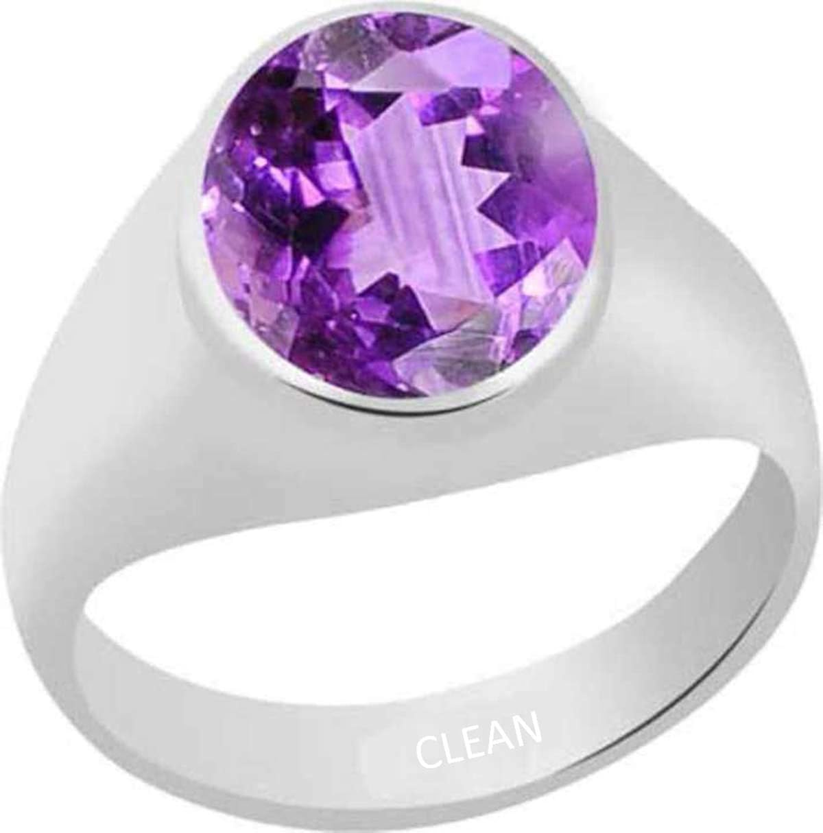 Buy CLEAN GEMS Natural Certified Amethyst (kathela) 6.25 Ratti or 5.5