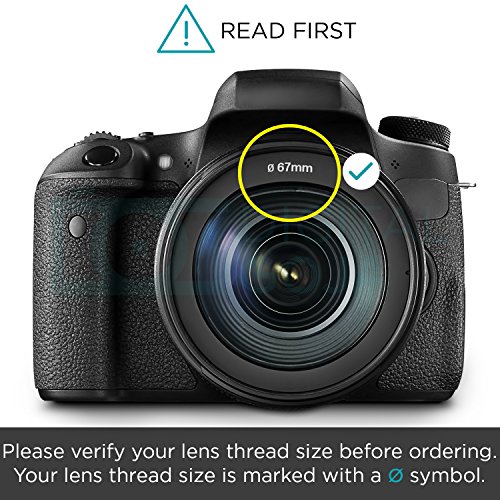 Professional 67MM Vivitar UV CPL FLD Lens Filters Kit and Altura Photo ND Neutral Density Filter Set. Photography Accessories Bundle for Canon and Nikon Lenses with a 67MM Filter Size