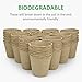 GROWNEER 4 Inch 60 Pcs Peat Pots Seed Starter