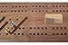Alex Cramer Le Club' Luxury Domino Set with Handcrafted Walnut Case and Cribbage/Counter Top - Tournament Quality 28 Indestructible (Double 6 Domino Set with Brass Plate)
