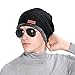 WOZHIFU Men Soft Lined Thick Wool Knit Skull Cap Warm Winter Slouchy Beanies Hat, Black, XX-Large