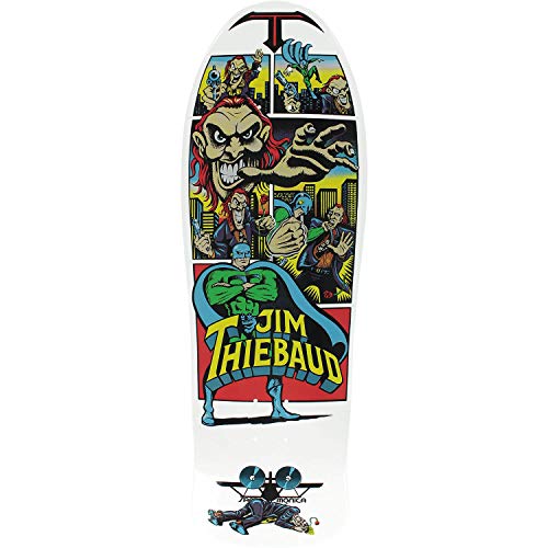 Jim Thiebaud Joker White Old School Skateboard Deck - 10" X 