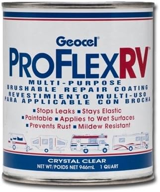 Geocel GC23200 Pro Flex RV 1 Quart Multi-purpose Brushable Repair Coating - Clear