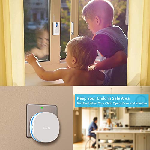 Wireless Door Open Chime, Govee Door Sensor Chime with LED Indicators(400FT Operating Range, 36 Chime Tunes, 5 Volume Levels), Home Security System Open Sensor Alarm for Door/Window/Drawer/Safe Box - Thumbnail 3