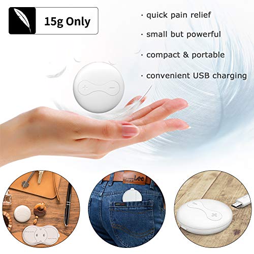Big-Fun Wireless TENS Unit device, FDA cleared, EMS Muscle Stimulator Machine, Electronic Pulse Massager with 5 modes 10 strength, Pain Relief Therapy, for Neck Shoulder Back Waist Arms Legs (Black)