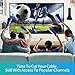 [Latest 2020] Amplified HD Digital TV Antenna, 130+Miles Long-Range Reception Indoor HDTV Antenna with Amplifier, Support 4K 1080P VHF UHF TV Channels, Works for Fire tv Stick
