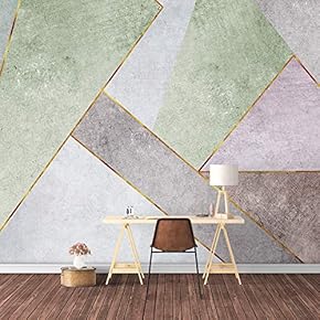 Wall Mural Abstract Geometric Pattern Removable Wallpaper Wall Sticker for Bedroom Living Room - 66x96 inches