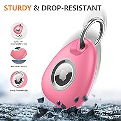 [2 Pack] AirTag Keychain Holder Case