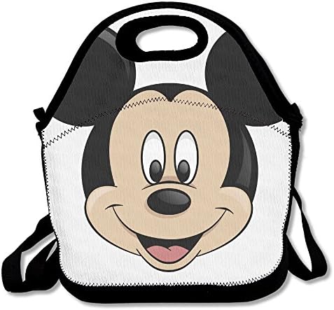 Mickey Mouse Face Travel Tote Lunch Bag