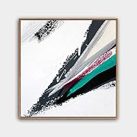 Framed Canvas Wall Art Abstract Canvas Prints Home Artwork Decoration for Living Room,Bedroom - 16x16 inches