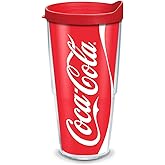 Tervis Coca-Cola - Coke Can Tumbler with Wrap and Red Lid 24oz, Clear