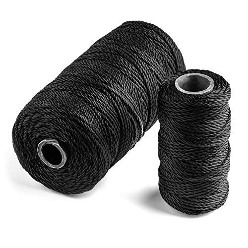 Texas Bushcraft Tarred Bank Line Twine 36 Black Nylon String for