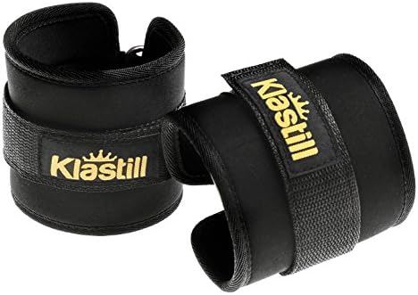 KLASTILL Ankle Straps for Cable Machines for Leg Extension, Inner Thigh, Glutes &amp; Ab Exercises, Gym Bag for Men &amp; Women, 2 Premium Ankle Cuff Attachment for Weight Lifting Equipment