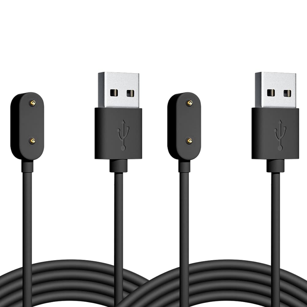 2Pcs Compatible with Huawei Watch Fit, Watch Fit Mini, Huawei Band 6, Huawei 4X, Honor Watch ES, Honor Band 6 - Magnetic USB Charging Cable 3.3ft 100cm