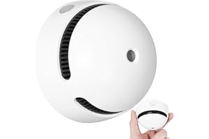 10-Year Battery Smoke Detector for Home | 85dB Fire Alarm, Military-Grade Photoelectric Sensor Reduces 70% False Alarms | CE/