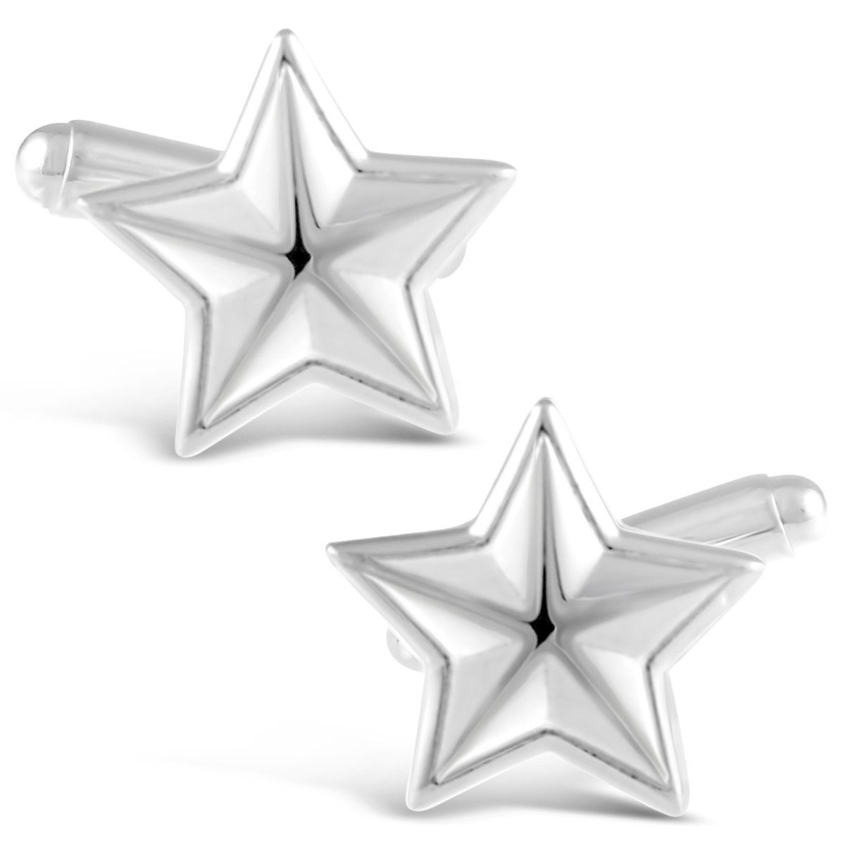 Sterling Silver Star Cufflinks