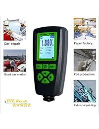 Calibre de espesor de revestimiento digital CM 208FN   Medidor de pintura de espesor automático para acero y aluminio (para medidas de alta precisión) ...