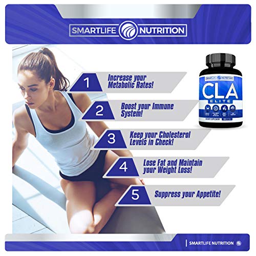 CLA 1000mg Weight Loss Supplement Best All Natural 100 Safflower Oil