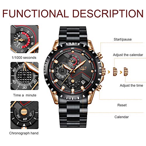 LIGE-Relojes-Hombres-Acero-Inoxidable-Impermeable-30M-Deportes-Reloj-Cuarzo-Analogico-Moda-Fecha-Negocios-Clasico-Negro-Hombres-Relojes