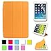 BESDATA Ultra Thin Magnetic Smart Cover for Apple iPad Mini 1st Generation [Wake/Sleep Function] Translucent Back Case + Screen Protector + Cleaning Cloth + Stylus (Orange)