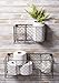 DII Chicken Wire Collection Farmhouse Vintage Wall Baskets, Assorted Basket, Vintage Grey
