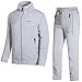 JINSHI Men's Athletic Tracksuit Full Zip Warm Jogging Sweat Suits