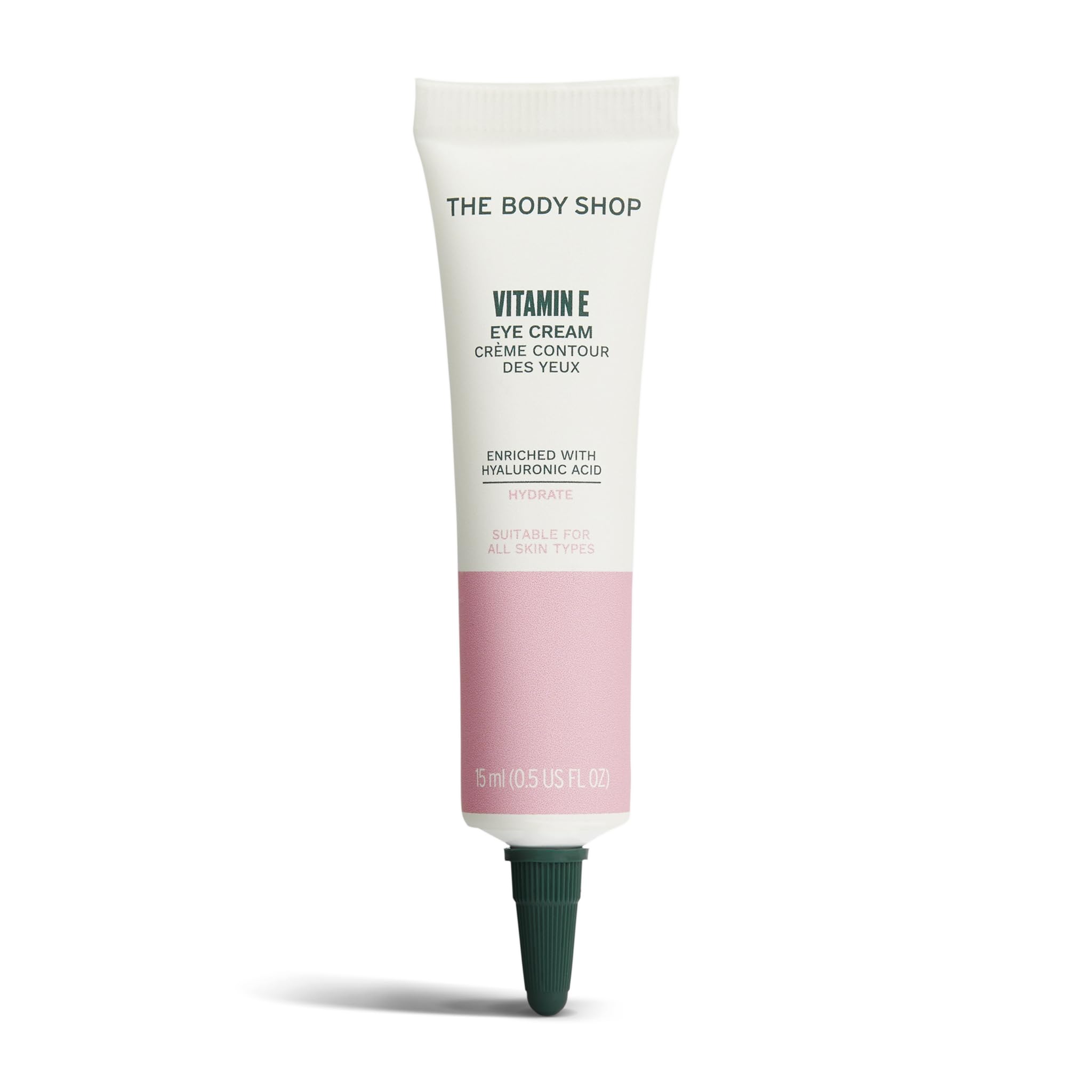 The Body Shop Vitamin E Eye Cream (1x 15ml), Brightening Eye Cream, Hydrating Under Eye Cream with Hyaluronic Acid, Vegan Eye Care