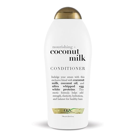 OGX Nourishing + Coconut Milk Conditioner, 25.4 Ounce Salon Size