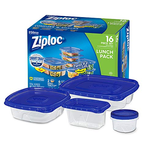 Ziploc Food Storage Meal Prep Containers Reusable for Kitchen