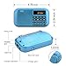 Yorek Portable Mini FM Radio Player, Digital Media Speaker, MP3 Music Player Support Micro Sd Card / USB Disk with LED Screen Display (Blue)