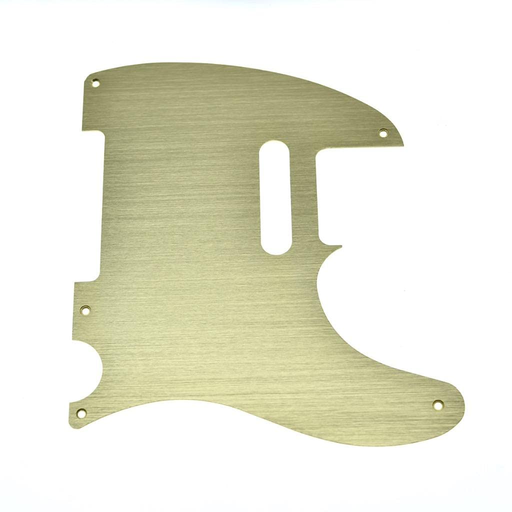 Dopro Metal Aluminum Anodized Vintage 5 Hole Tele Pickguard for American/Mexican FD Telecaster Gold