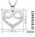 Ado Glo I Love You for Always and Forever Infinity Heart Pendant Necklace, Fashion Jewelry for Women Girls, Birthday Anniversary Mother's for Girlfriend Wife Sister Grandma Mom