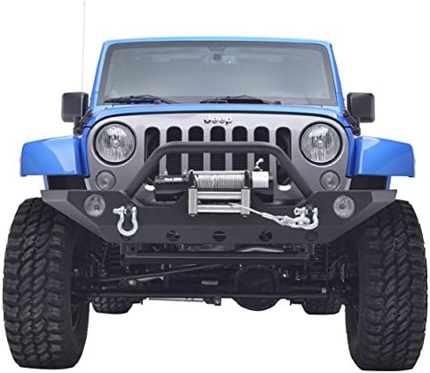 Green Mars Front Bumper with Two D-ring for Jeep Wrangler JK 07+
