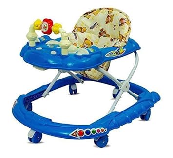 DGP Traders Stylish Baby Activity Walker with Music Buttons Cushioned Seatand Rotatable Wheels High Back Rest
