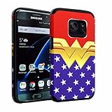 Galaxy S7 EDGE Case, DURARMOR Wonder Woman Dual Layer Hybrid Slim Armor ShockProof Air Cushion Bumper Defender Drop Protection Case Cover for Galaxy S7 Edge - Wonder Woman