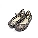 TANDEFLY Baby Girls Mary Jane Flat Shoes Glitter Nest Lines Kid's Sandals