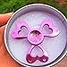 Fidget Spinner UCLL Lovely Heart Hand Spinning Toy EDC Focus Stress Reducer Toy Perfect for Girl (Purple Heart)