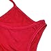 Cold Shoulder Summer Tops for Women 2024 Red Trendy Soft Cotton Peek a Boo Loose Fit Dolman Beachy T Shirts XL