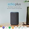 Certified Refurbished Echo Plus (2nd Gen) – Premium sound with built-in smart home hub – Dark Charcoal